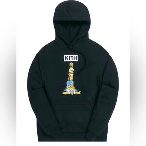 Kith For The Simpsons Family Stack Hoodie 'Black' Size Small